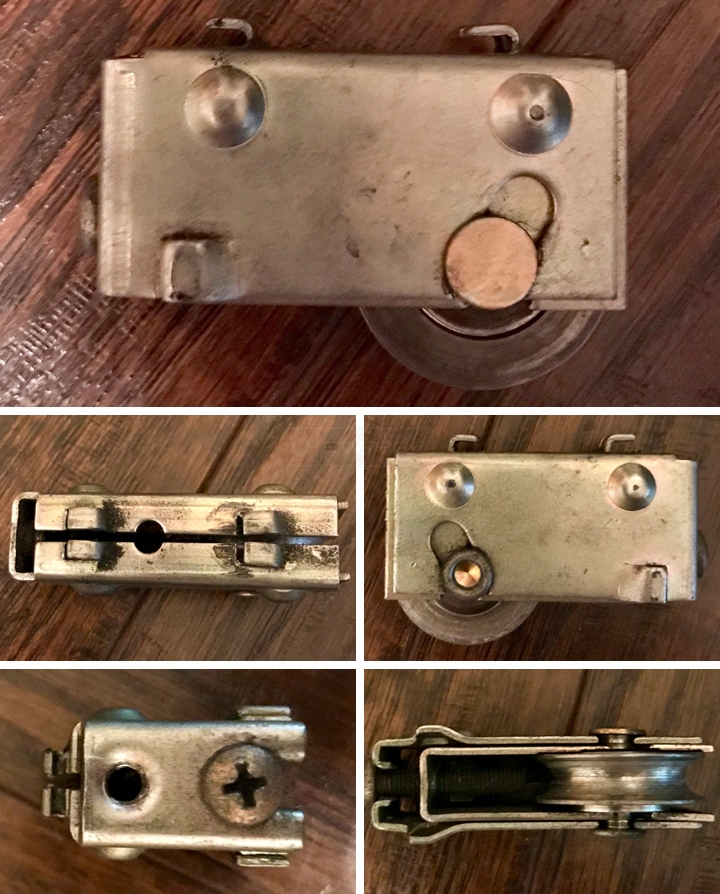 User submitted photos of closet hardware.