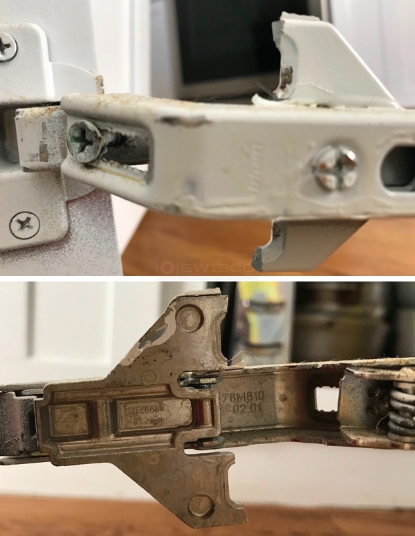 User submitted photos of cabinet hardware.