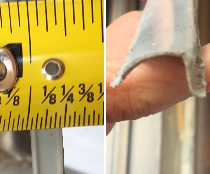 User submitted photos of snap-in glazing.