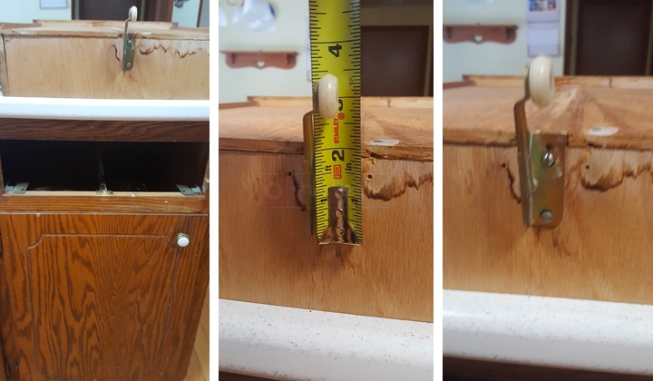 User submitted photos of drawer hardware.