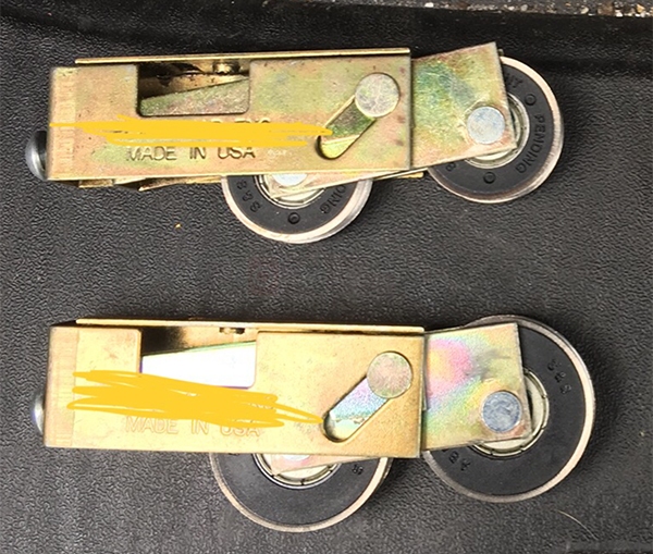 User submitted a photo of a patio door roller.