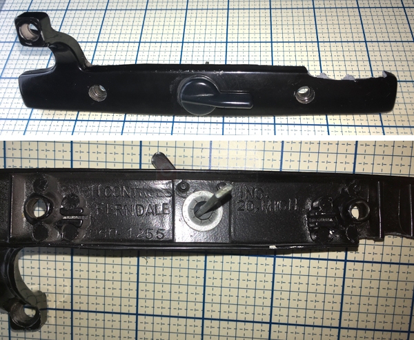 User submitted photos of patio door hardware.