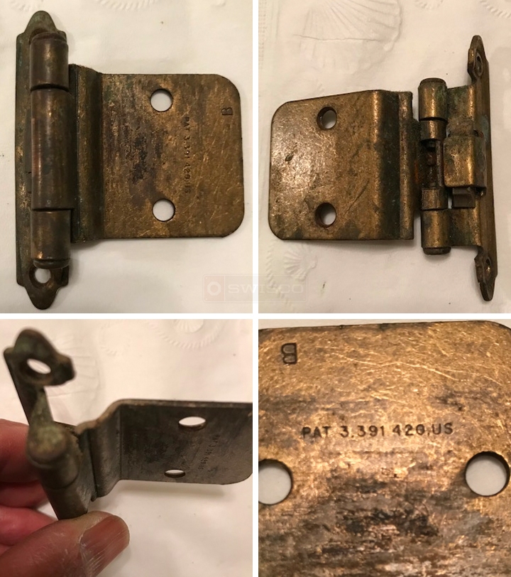 User submitted photos of a cabinet hinge.