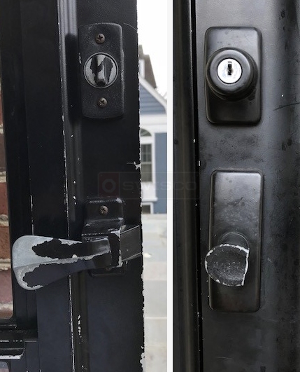 Storm door handle
