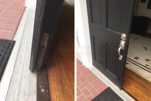 User submitted photos of door hardware.