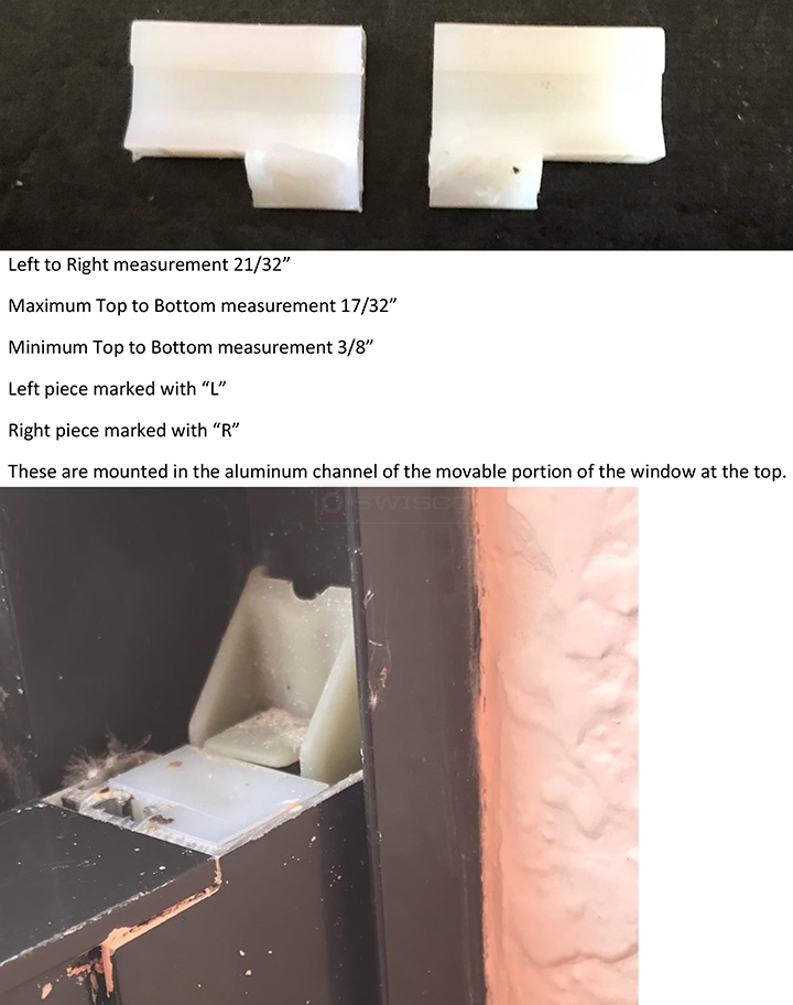 User submitted photos of window hardware.