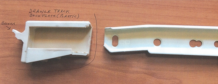 User submitted photos of drawer hardware.