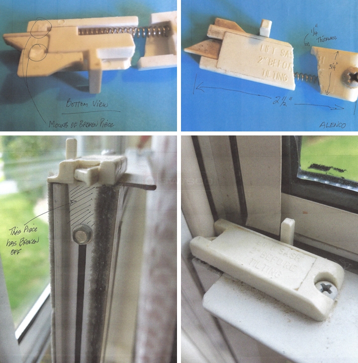 User submitted photos of a tilt latch.