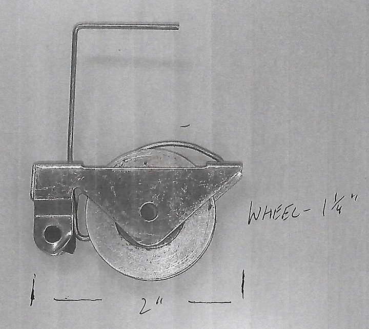 User submitted photos of patio door hardware.