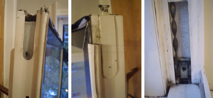 User submitted photos of window hardware.