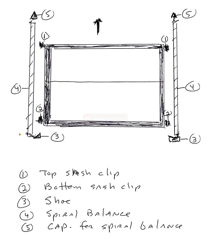 User submitted photos of window hardware.