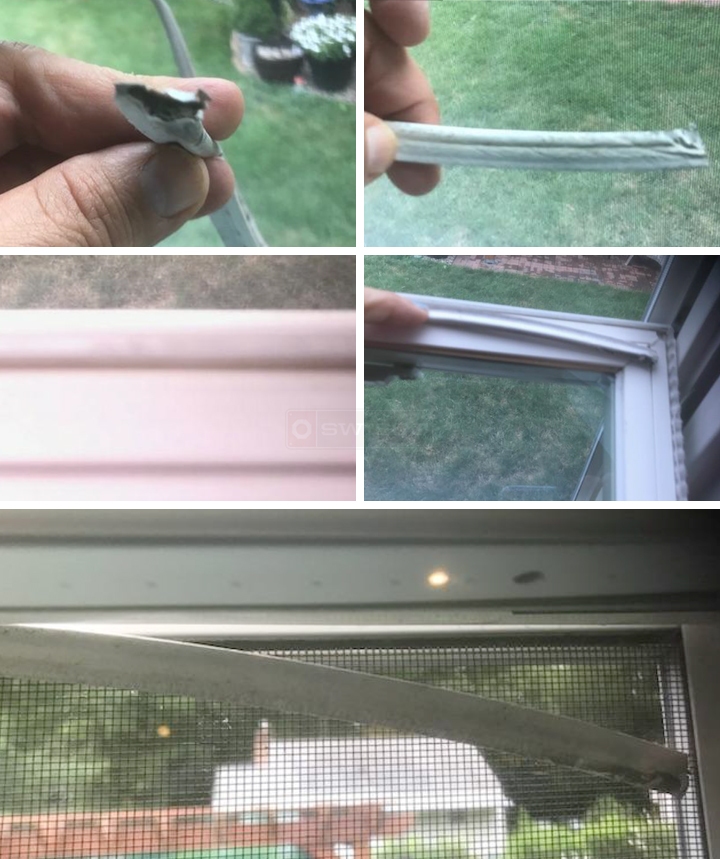 User submitted photos of weatherstripping.