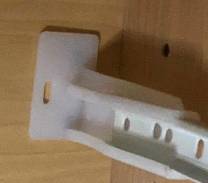 User submitted a photo of drawer hardware.