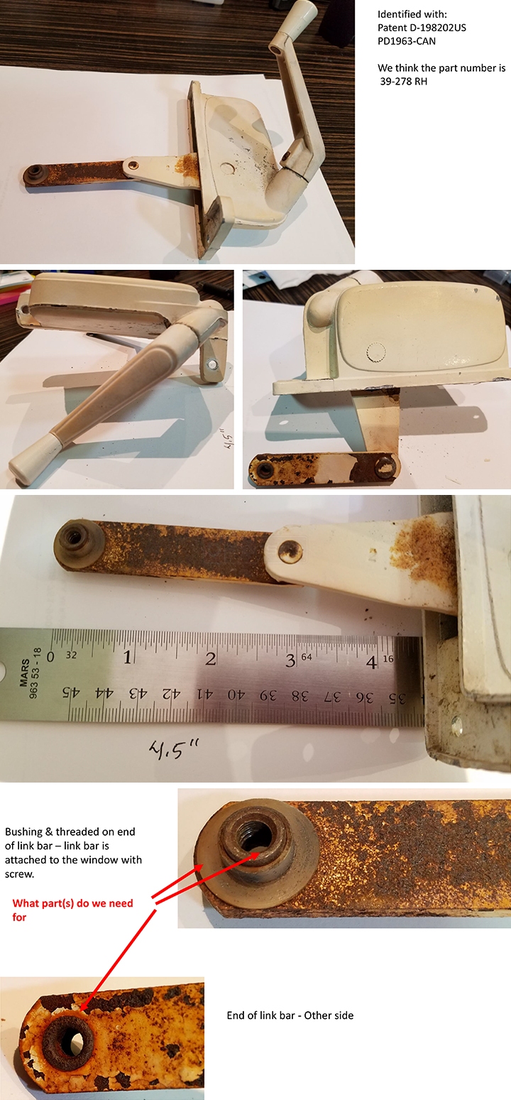 User submitted photos of a window operator.