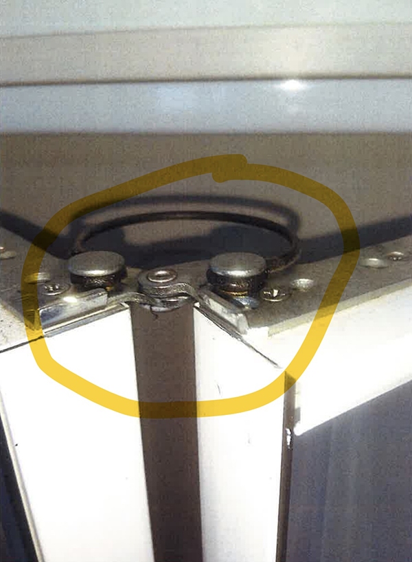 User submitted photos of closet hardware.