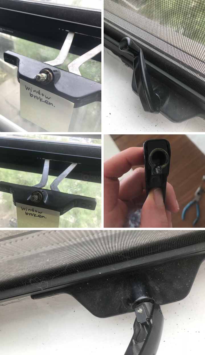 User submitted photos of a window operator.