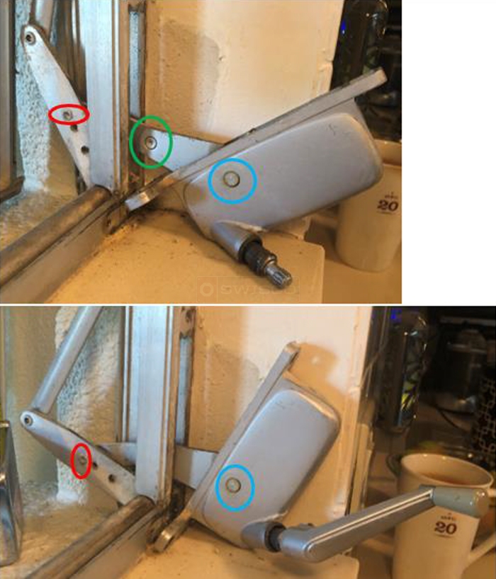 User submitted photos of a window operator.