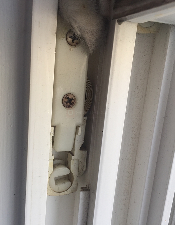 User submitted a photo of window hardware.