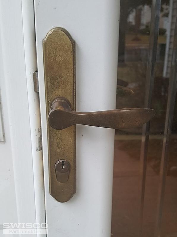 Replace storm door handle