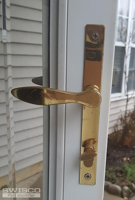 Replace storm door handle