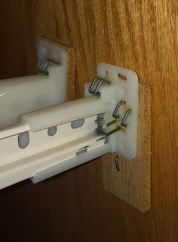 User submitted a photo of drawer hardware.