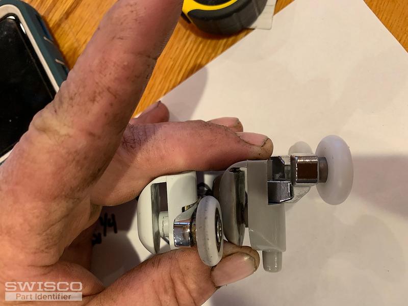 10058 Shower door roller and bumper kit won't allow door to close