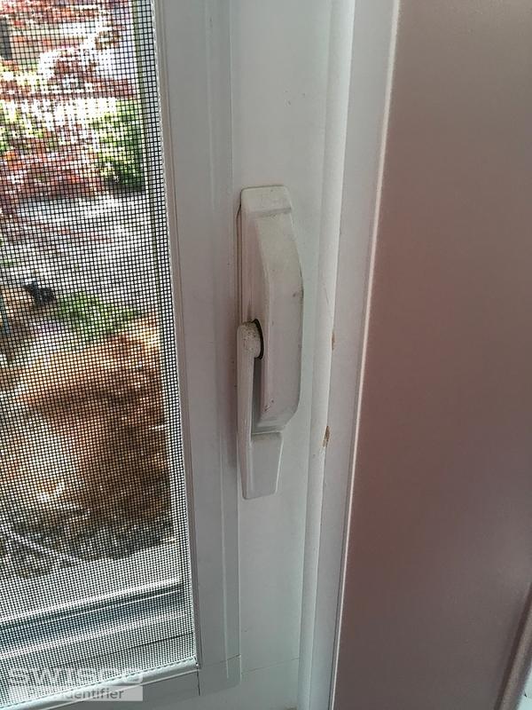 Locking mechanism for windows that crank in and out