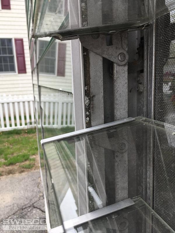 Weatherstripping and jalousie window clips for sunporch jalousie