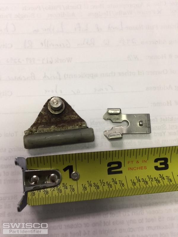 Correct shoe with no bend along with the clip