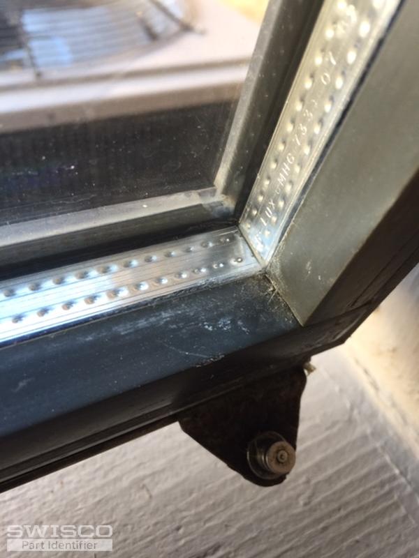 Unattached slider piece slid into the window slide