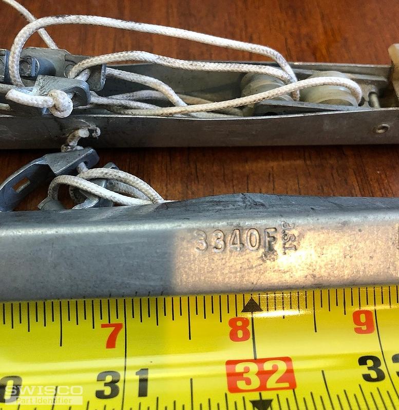 window balance and end clips 3340f 34''long