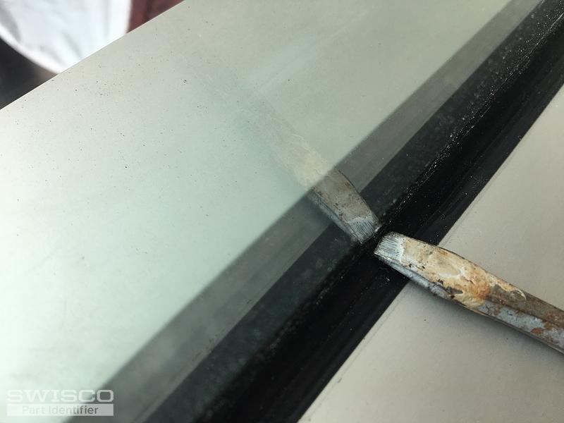 Glass panes in commercial store