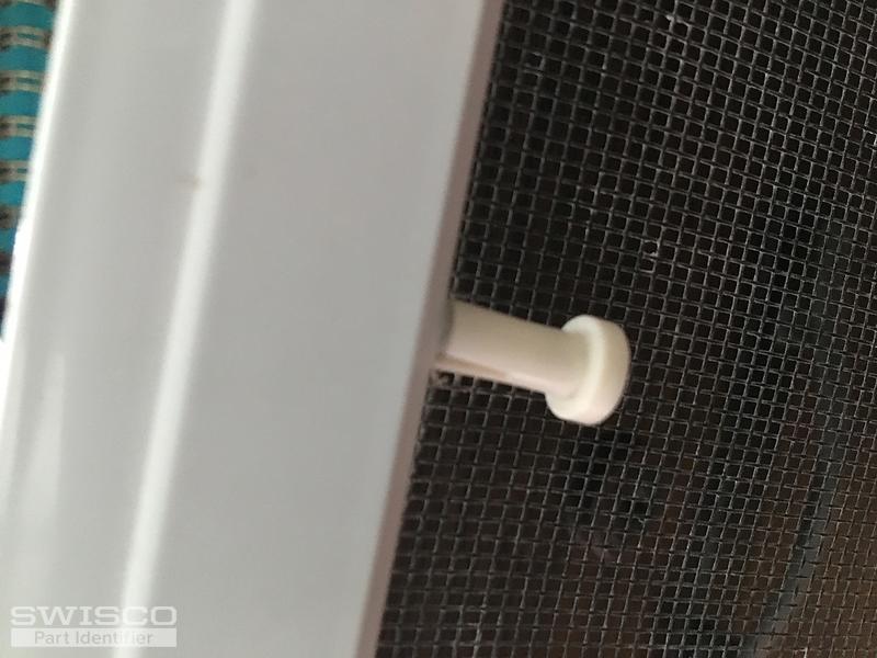 Bathroom window screen screws