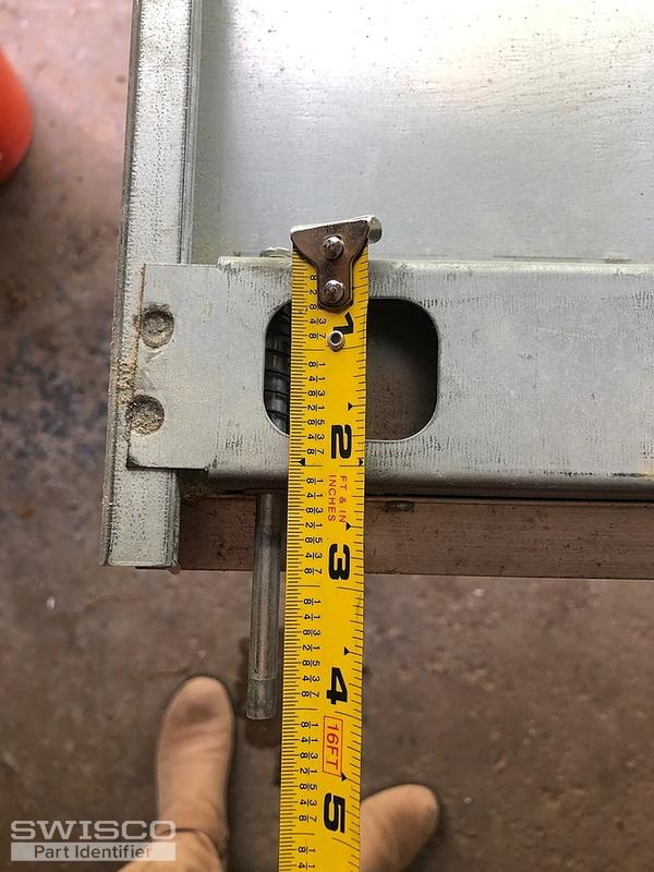 Metal mirrored bifold door parts