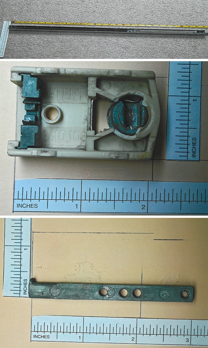User submitted photos of window hardware.