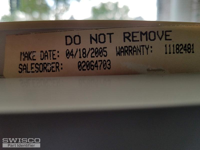 window warranty sticker