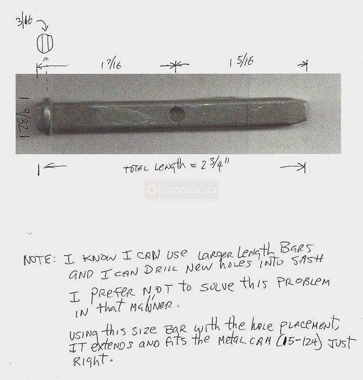 User submitted a photo of a pivot bar.