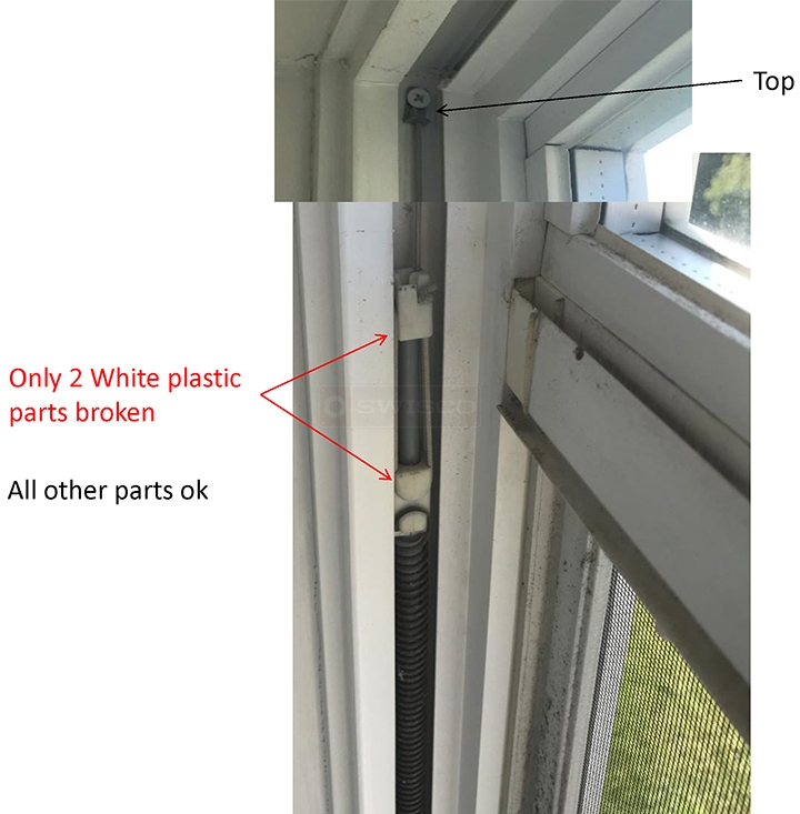 User submitted photos of a window balance.