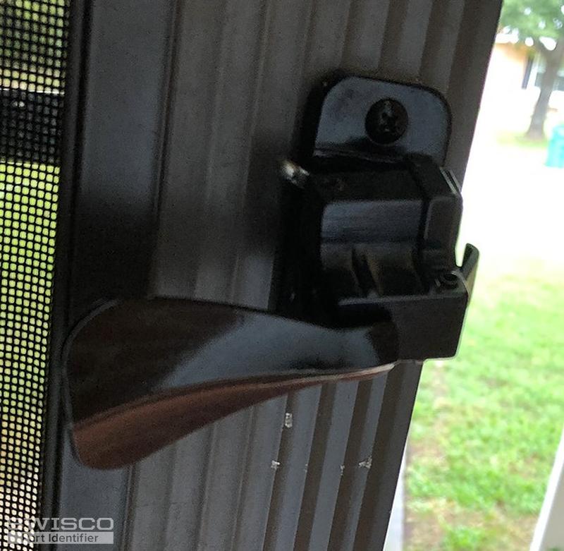 Storm door handle set has broken