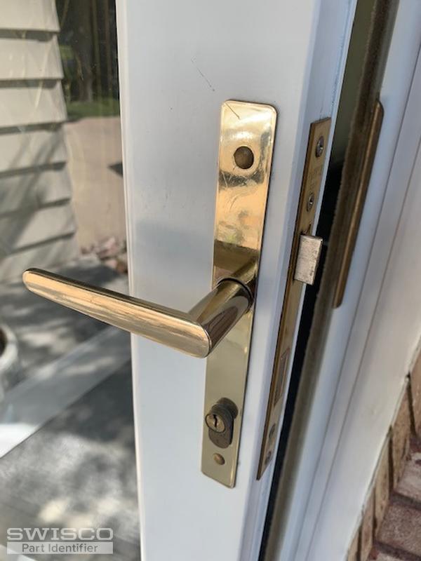 Nylon shoulder washers for storm door handles