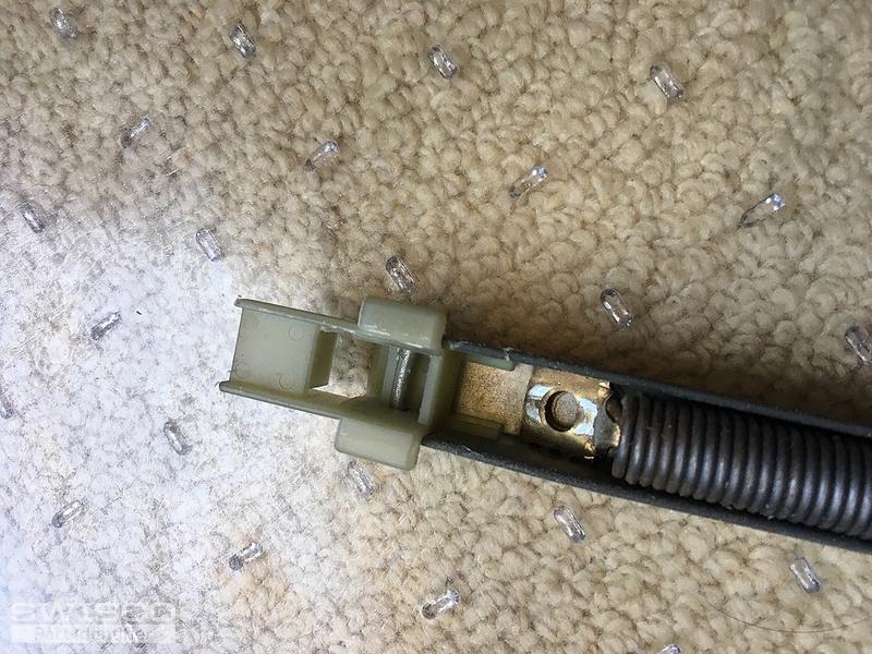 Double hung window spring balance channel type