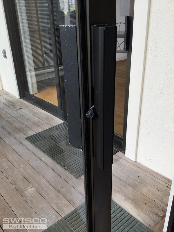 Arcadia sliding glass patio door locking hardware/handle mechanism