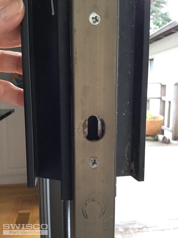 Arcadia sliding glass patio door locking hardware/handle mechanism