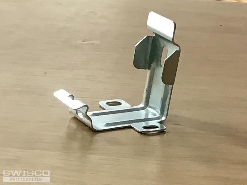 Bracket to hang "Springs Window Fashions" , "SHADE"