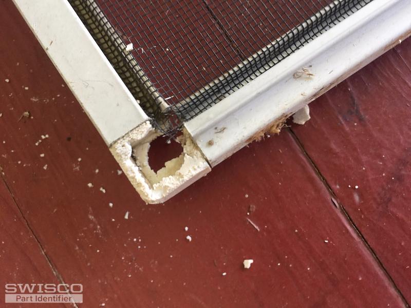 Replacement corner for window screen