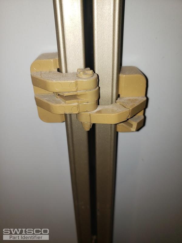 Bifold mirrored steel frame door hinges