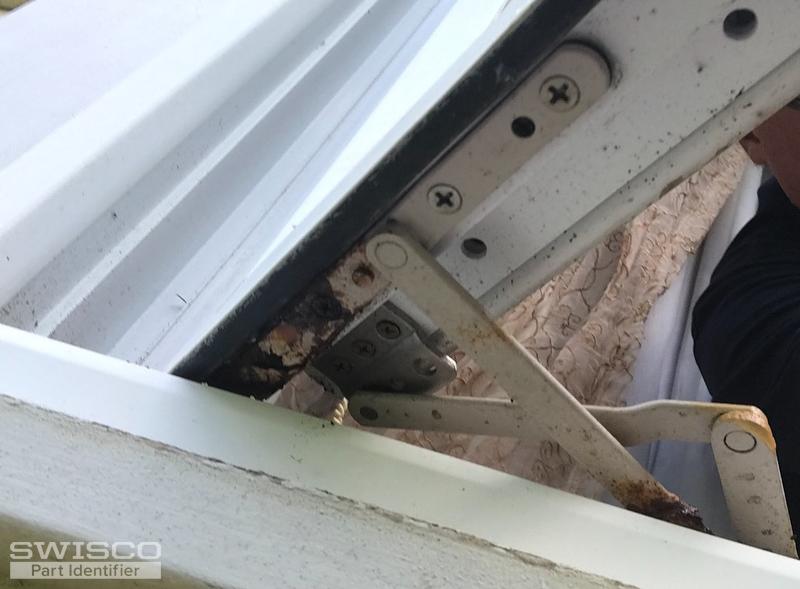 Need bracket and arm that attaches bottom of casement window to the