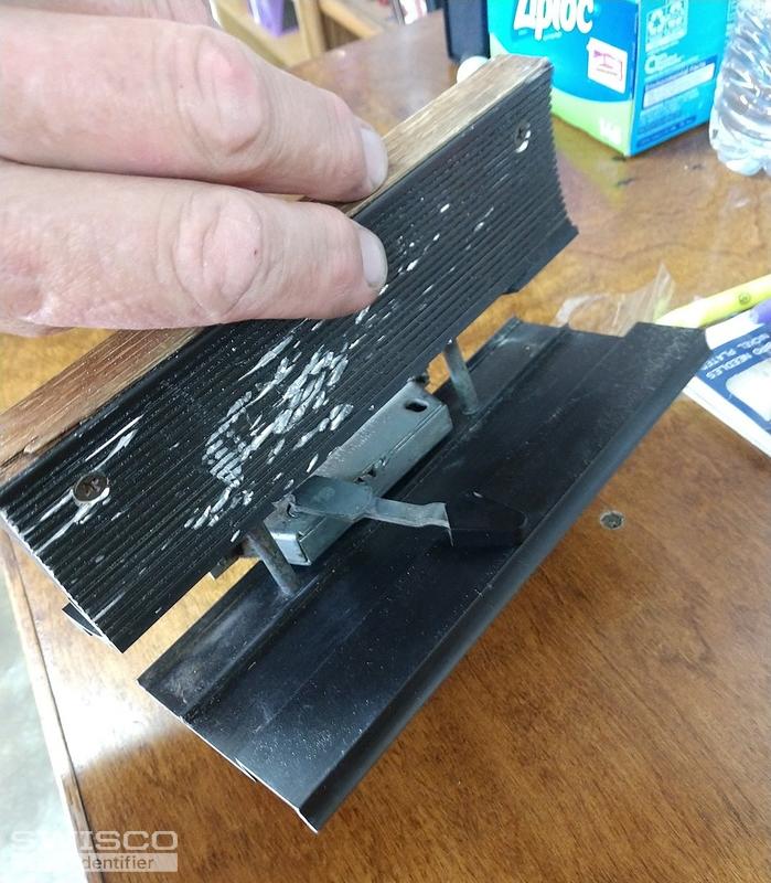 Patio door handle bronze mortise latch type 31/2 spacing