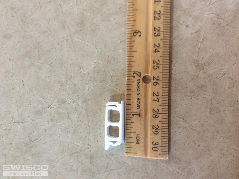 Plastic sash take out clip for a Insulate 400 series vinyl single hung