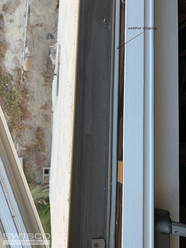 weather seal in window apron view